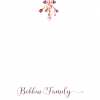 25 Pink Orange Arrow Floral Note Cards - Image 4