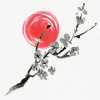 25 Sumi Ink Note Cards Cherry - Image 2
