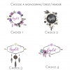 25 Jewel and Feather Floral Note Cards - Image 5
