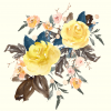 25 Stunning Bouquet Yellow Floral Note Cards Leah - Image 3
