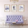 Gorgeous Purple Flora Set of 3 Custom Pasuk Wall Art - Image 5