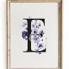 Gorgeous Purple Flora Set of 3 Custom Pasuk Wall Art - Image 4