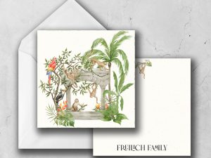 25 Jungle Paradise Note Cards Freilich