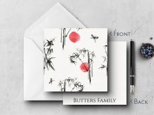 25 Sumi Ink Note Cards Butters
