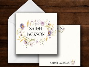 25 Stunning Floral Note Cards Sarah J