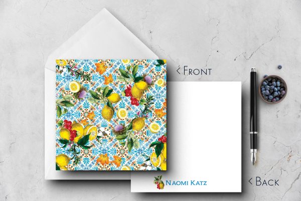25 Italian Tile Note Cards Naomi