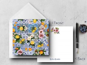 25 Italian Tile Note Cards Kayla