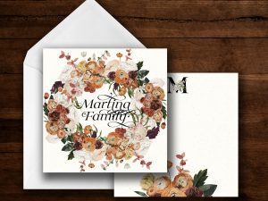 25 Stunning Bouquet Floral Note Cards Martina