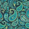 25 Paisley Note Cards Green - Image 2