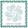25 Paisley Note Cards Green - Image 3