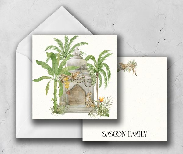 25 Jungle Paradise Note Cards Sasoon