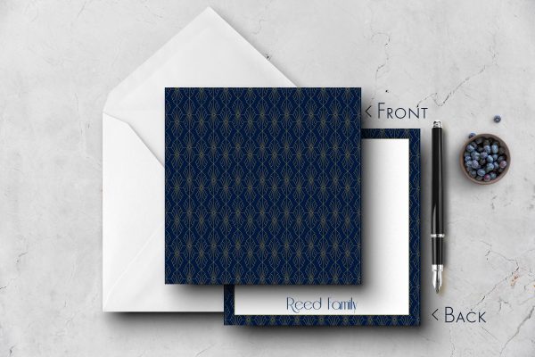 25 Art Deco Note Cards Reed