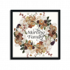Fall Flowers Wreath Family Name Sign - Image 3