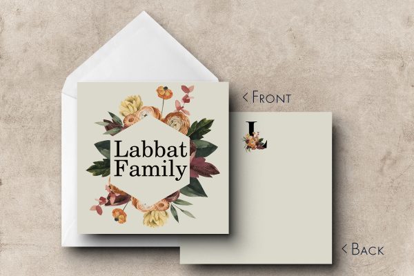 25 Fall Floral Note Cards Labbat
