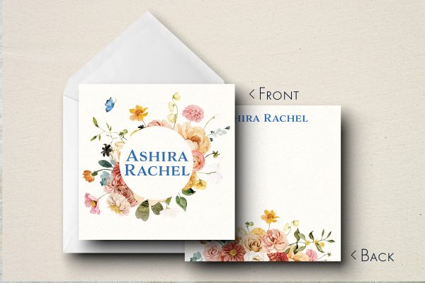25 Pretty Floral Note Cards Ashira Rachel