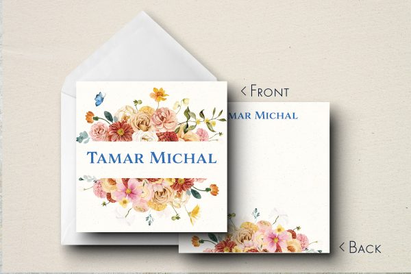 25 Pretty Floral Note Cards Tamar Michal