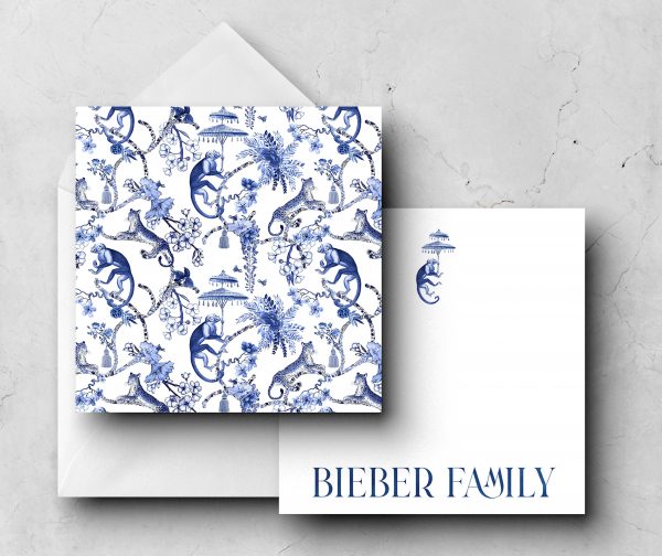 25 Parasol Monkeys Note Cards Bieber