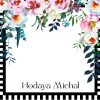 25 Black White Floral Note Cards Hodaya - Image 3