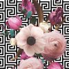 25 Black White Floral Note Cards Agam - Image 2