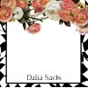 25 Black White Floral Note Cards Dalia - Image 3