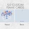 25 Blue Parasol Monkeys Note Cards Blau - Image 2