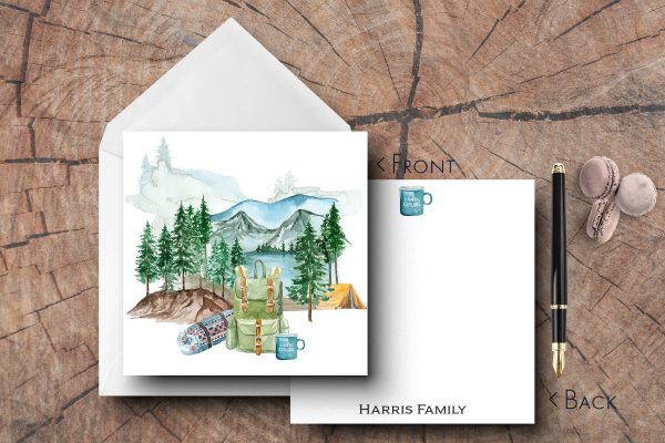 25 Camping Note Cards Harris