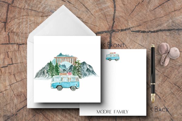 25 Camping Note Cards Moore