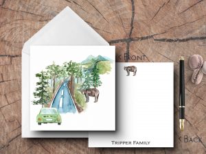 25 Camping Note Cards Tripper