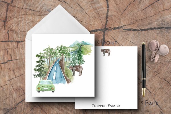 25 Camping Note Cards Tripper