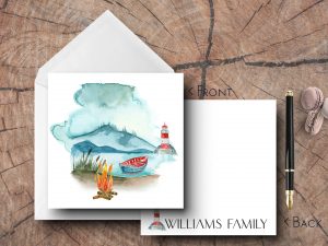 25 Camping Note Cards Williams