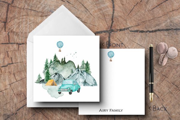 25 Camping Note Cards Airy