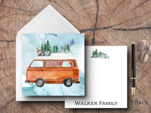 25 Camping Note Cards Walker