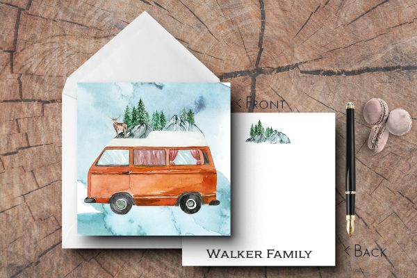 25 Camping Note Cards Walker