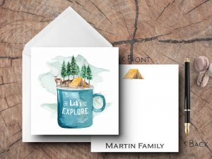 25 Camping Note Cards Martin