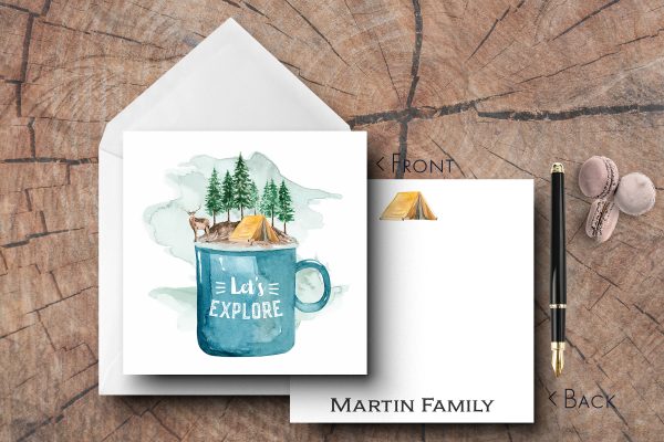 25 Camping Note Cards Martin