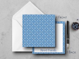 25 Toile Note Cards Reed