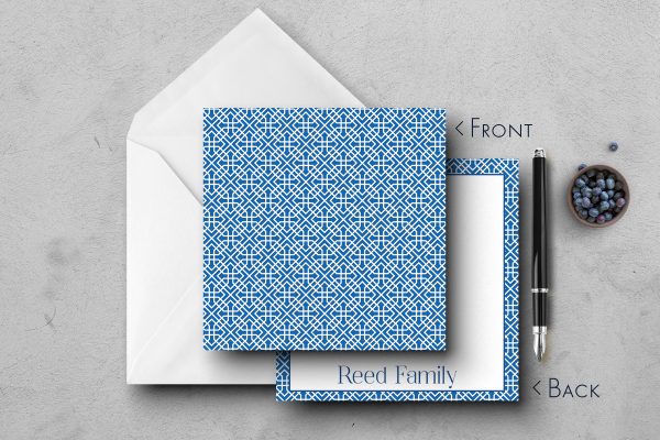 25 Toile Note Cards Reed