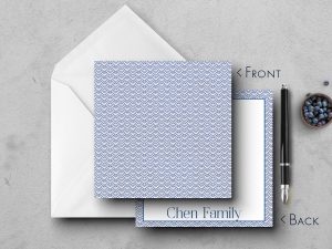 25 Seigaiha Note Cards Ocean Waves