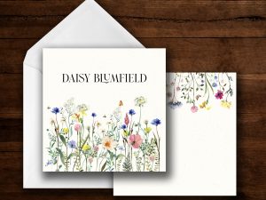 25 Fall Floral Note Cards Daisy