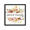 Pretty Fall Flowers Family Name Sign - Image 4