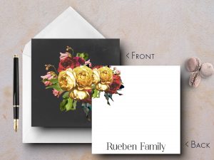 25 Stunning Bouquet Floral Note Cards Rueben