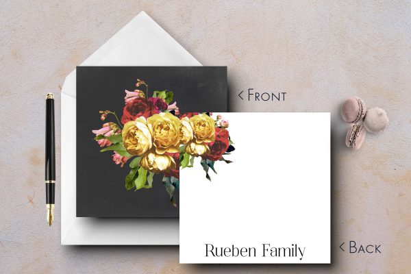 25 Stunning Bouquet Floral Note Cards Rueben