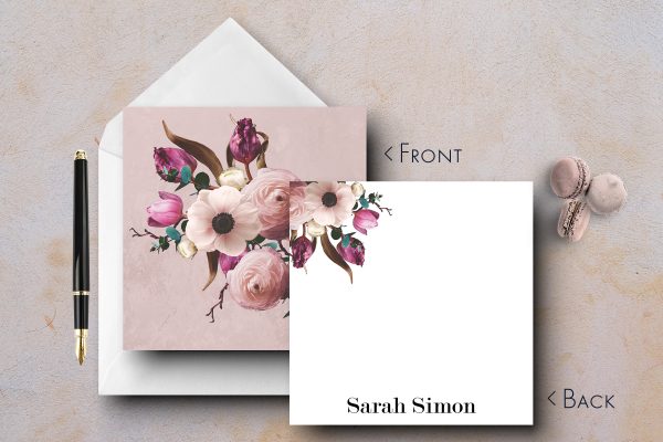 25 Stunning Bouquet Floral Note Cards Simon
