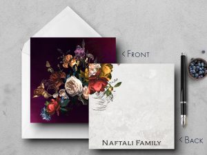 25 Stunning Bouquet Floral Note Cards Naftali