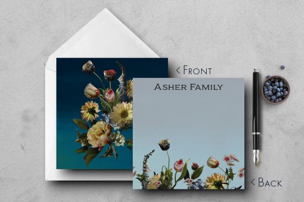25 Stunning Bouquet Floral Note Cards Asher