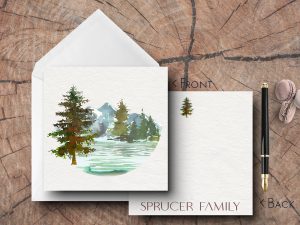 25 Forest Note Cards Sprucer