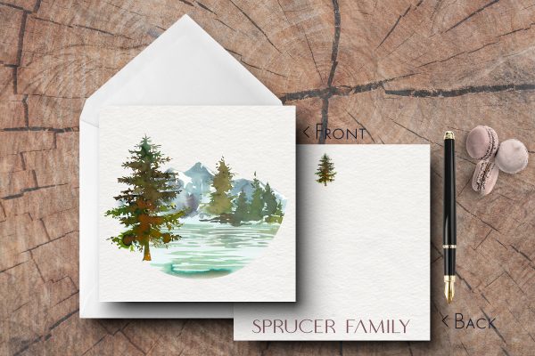 25 Forest Note Cards Sprucer