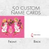 25 Fuchsia Staffordshire Note Cards Inbar - Image 2