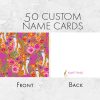 25 Fuchsia and Cheetah Note Cards Kaufman - Image 2