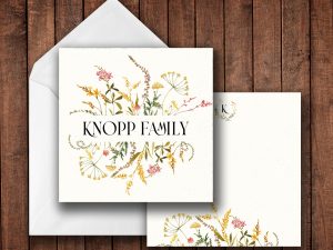25 Stunning Bouquet Floral Note Cards Knopp